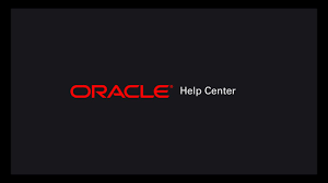 Oracle Help Center